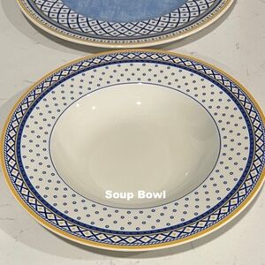 Vintage,‎ Collectible Villeroy & Boch Perpignan 9.5" Soup Bowl/Pasta Plate EUC